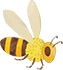ハチの装飾